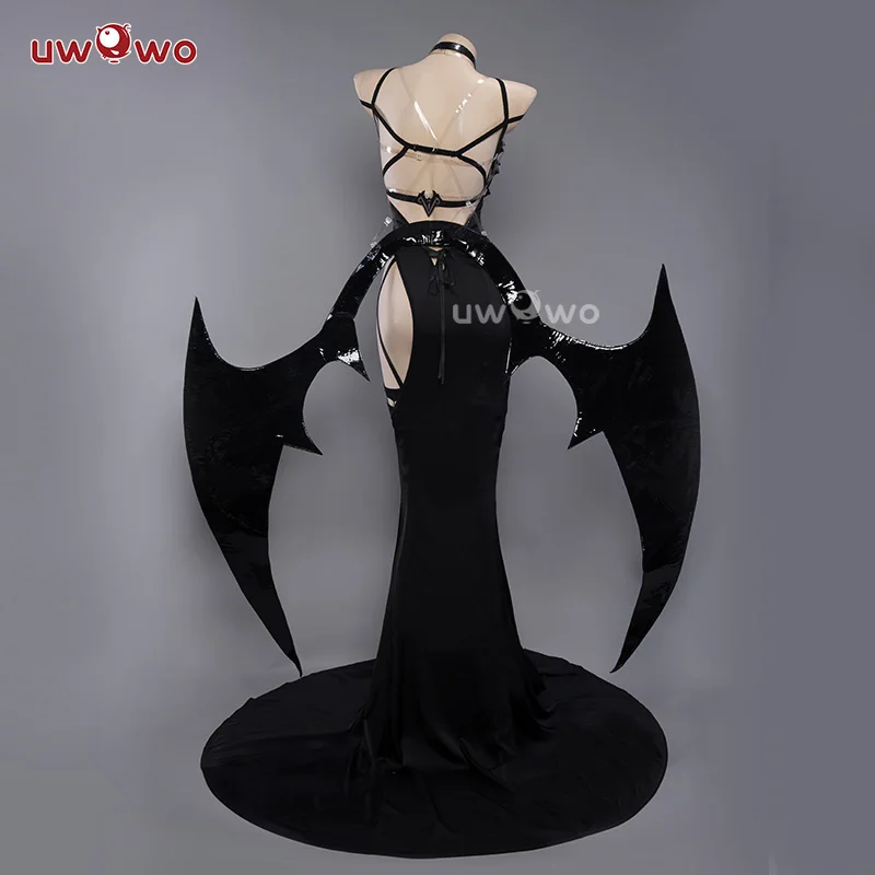 IN STOCK UWOWO Game Azurr Lanee IJN Owari Cosplay Costume Black Dress Halloween Costume With Headwear