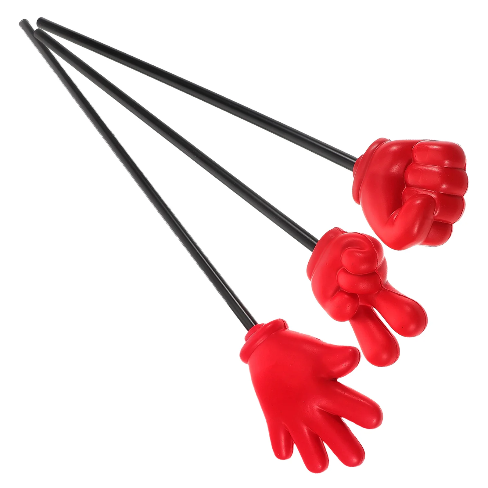 3pcs Game Teacher Pointers Plastic Hand Finger Pointers Pole Tool Game Props Finger Gesture Ro