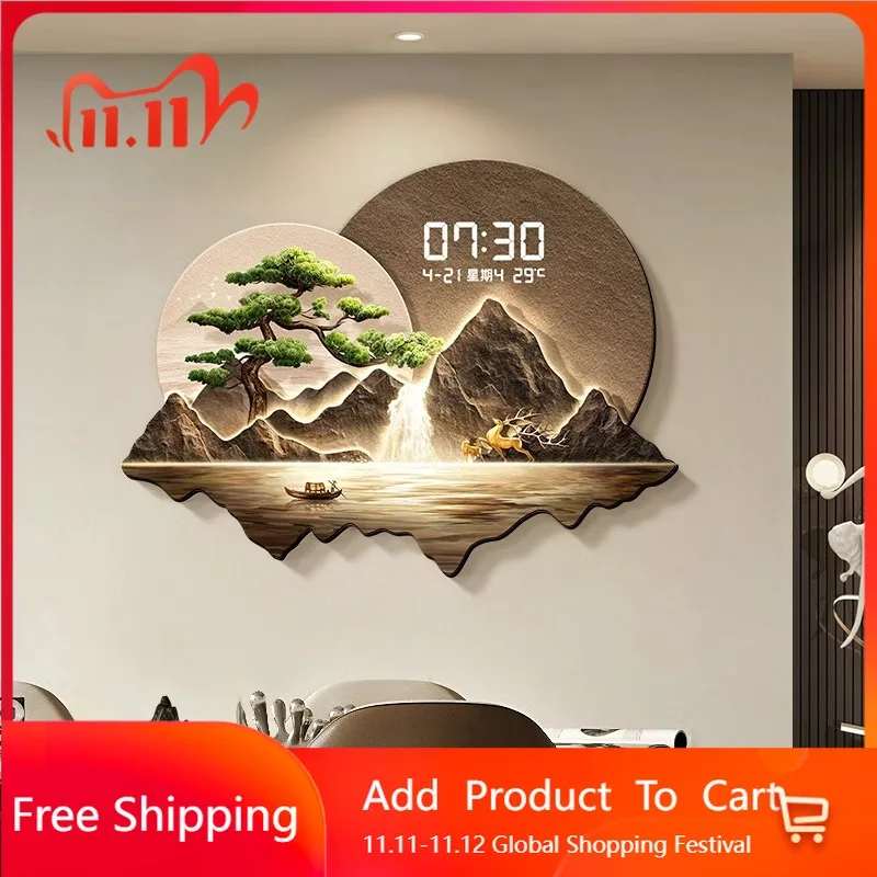 

Luxury Digital Wall Watch Modern Aesthetic Design Creative Minimalist Clock Wall Nordic Big Size Reloj De Pared Home Decoration