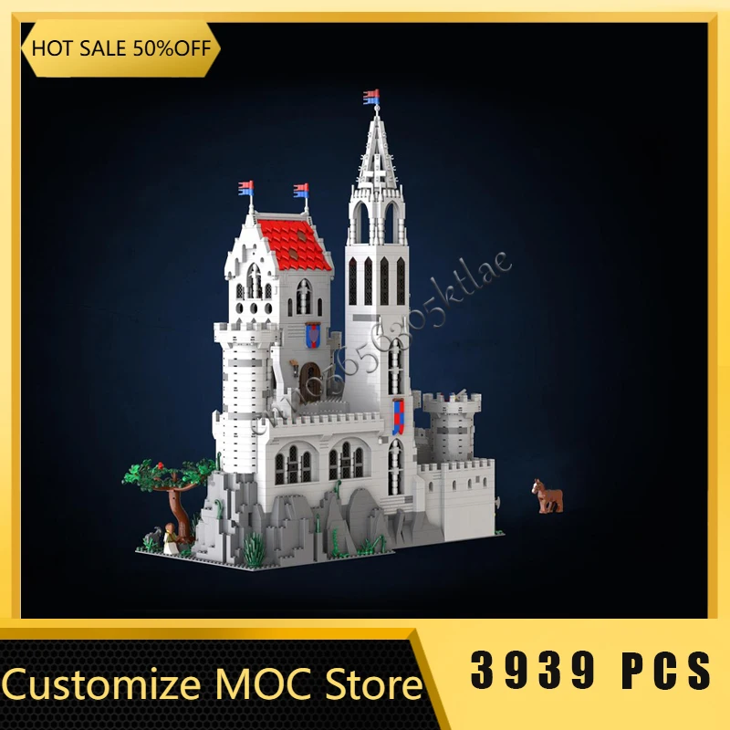 3939 PCS Medieval MOC Architecture Customize King's Castle Building Block Technology Model Children Assembly Toys Christmas Gift