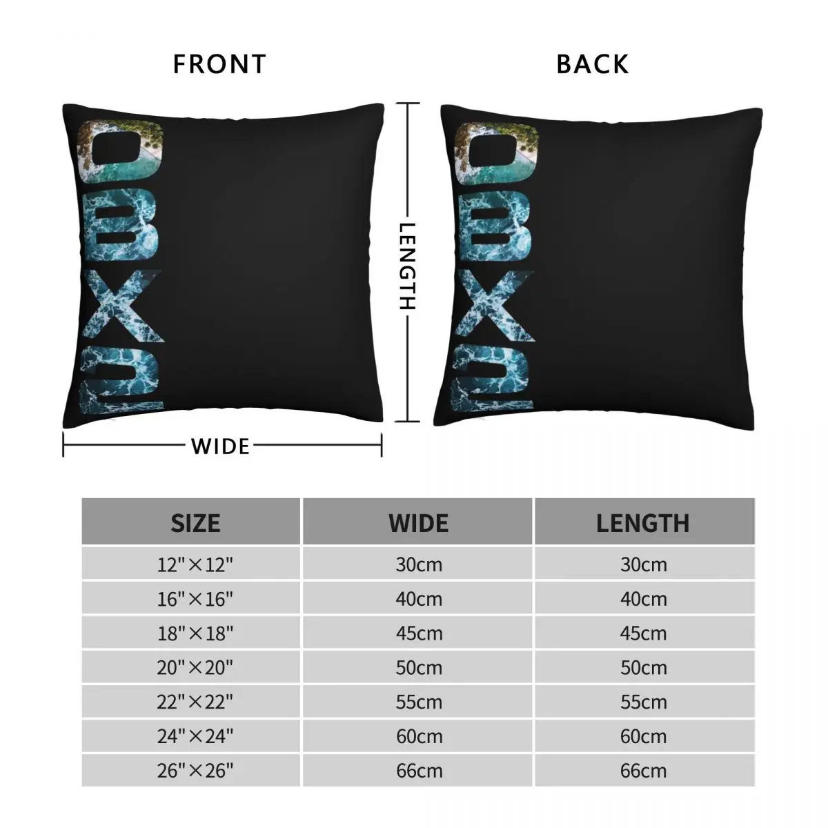 Outer Banks Square Pillowcase Polyester Linen Velvet Pattern Zip Decor Pillow Case Sofa Cushion Case Wholesale