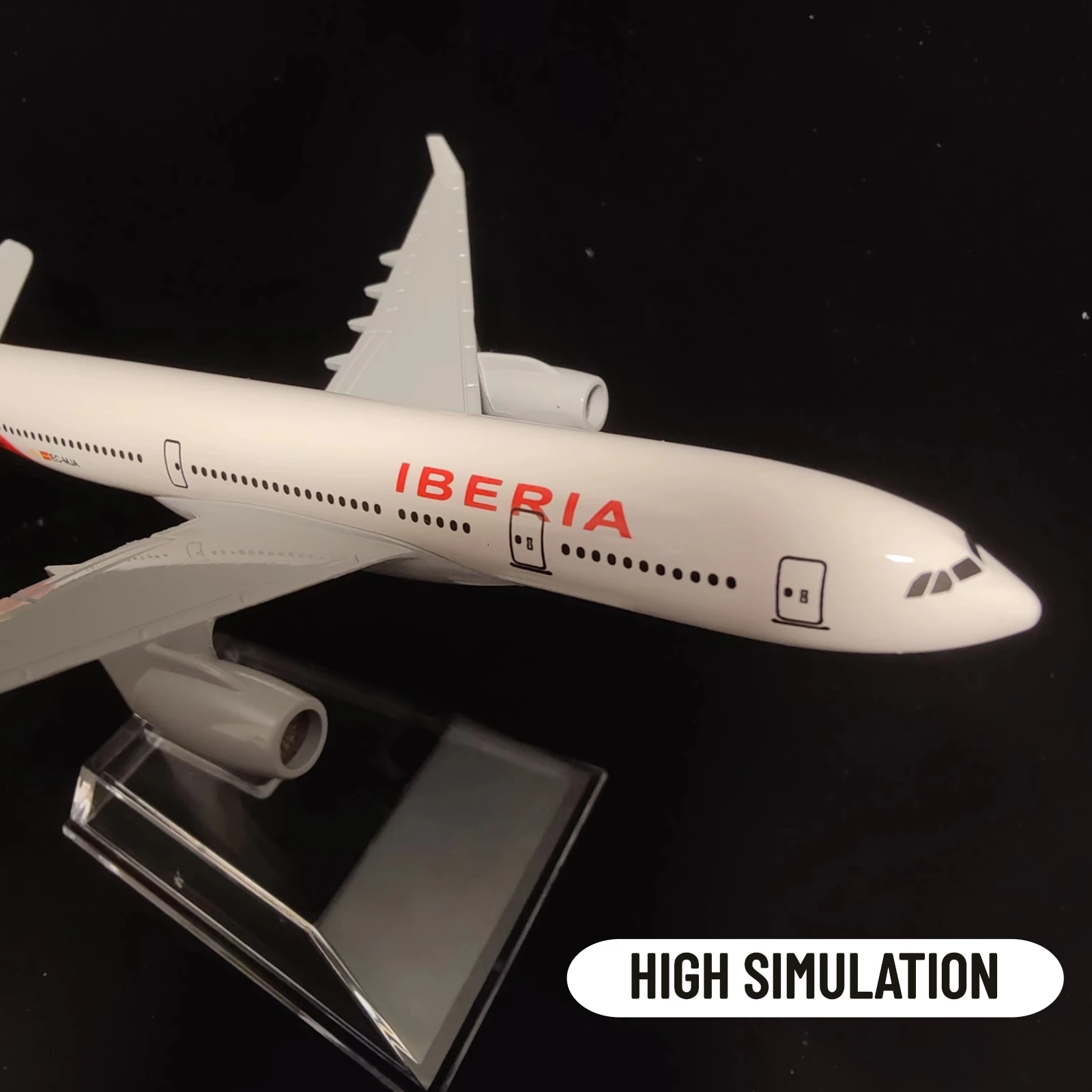 Scale 1:400 Metal Aircraft Replica Spain Iberia Airlines Boeing Airbus Diecast Model Aviation Miniature Art Decor Boy Toy