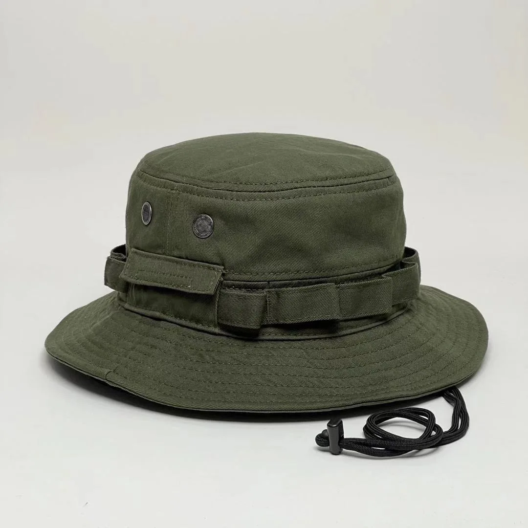 

High Quality Bucket Hat System Unisex Fisherman Hat Cap Summer Autumn 100% Cotton Ajustable Breathable Fishing Hiking Hat