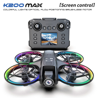 2025 New K200max Mini Drone With Screen 4K Hover Camera Pocket Coloful Lighting Dron Rc Plane Quadcopter RC Gift For Kid