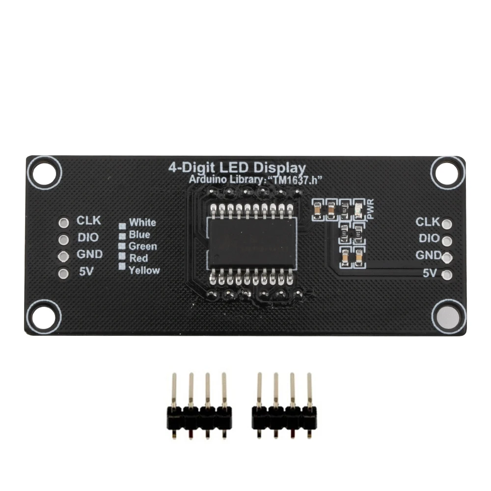 TM1637 Moduł wyświetlacza LED dla Arduino 7 segmentów 4-bitowych 0,56 cala Zegar CZERWONA anoda Cyfrowa tuba Cztery pakiety sterowników szeregowych — zdjęcie 5