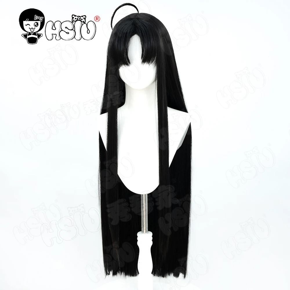 Awa Subaru Cosplay Wig HSIU 80CM Black long hair Heat Resistant Synthetic Wig Anime GIRLS BAND CRY SUBARU AWA Cosplay