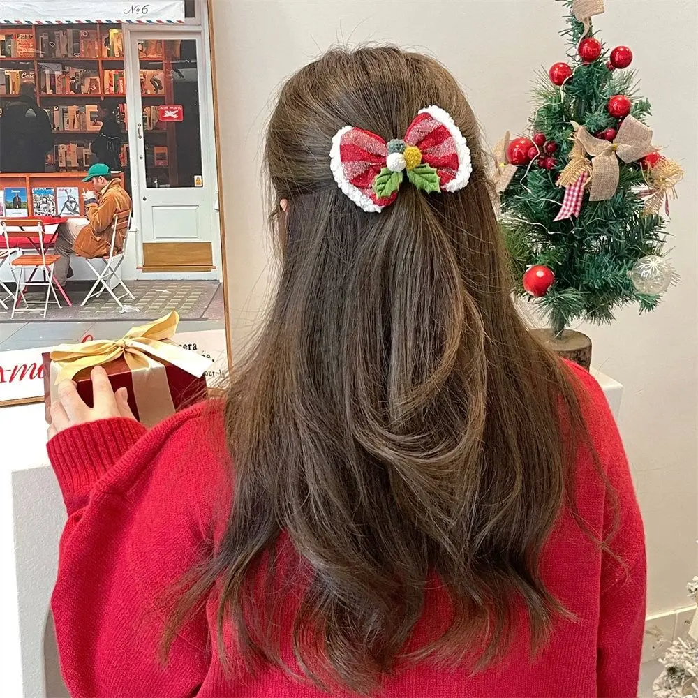 

Merry Christmas Decor Christmas Hairpin Sequin Star Christmas Hat Headband Korean Hair Accessories Red Barrette