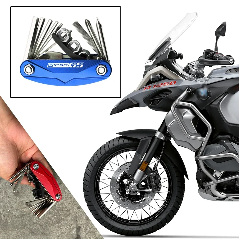 

For BMW GSA R 1200 1250 GS R1200GS LC HP R1250GS Adventure ADV Motorcycle Multifunction Tool Repair 16 functions Screwdriver Set