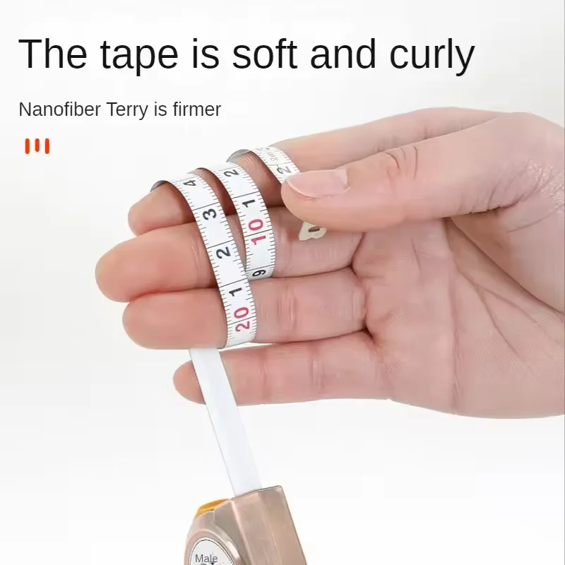 شريط قياس صغير محمول، شريط قياس منزلي صغير قابل للسحب 2 متر، شريط قياس سلسلة مفاتيح من الفولاذ المطيء، أدوات قياس ذاتية الصنع #4