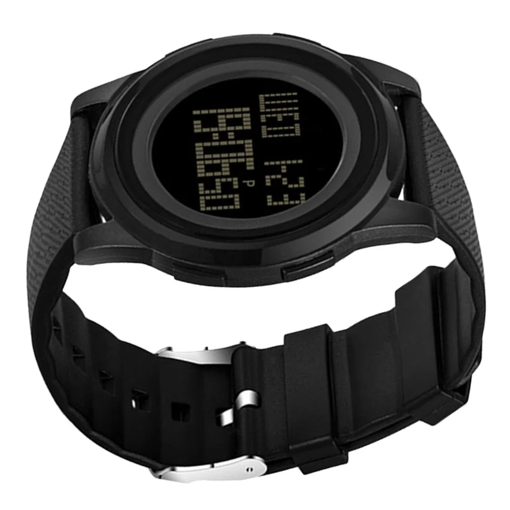 

Waterproof Sports Black Led Swimming Male Watch Luminous Outdoor Swimming Electronic Watch For Men Business Wristwatch