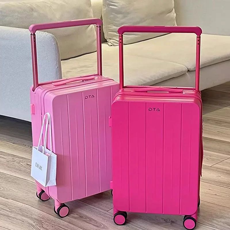 

Japanese Brand Wide trolley suitcase New Year's new boarding travel rolling luggage 20/24 inch men women password suitcase bag