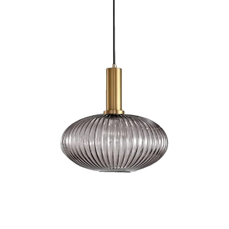 nordic glass pendant light conhaque smoke grey green sala de jantar pendurado lampada quarto cafe cabeceira varanda estudo luzes led 01