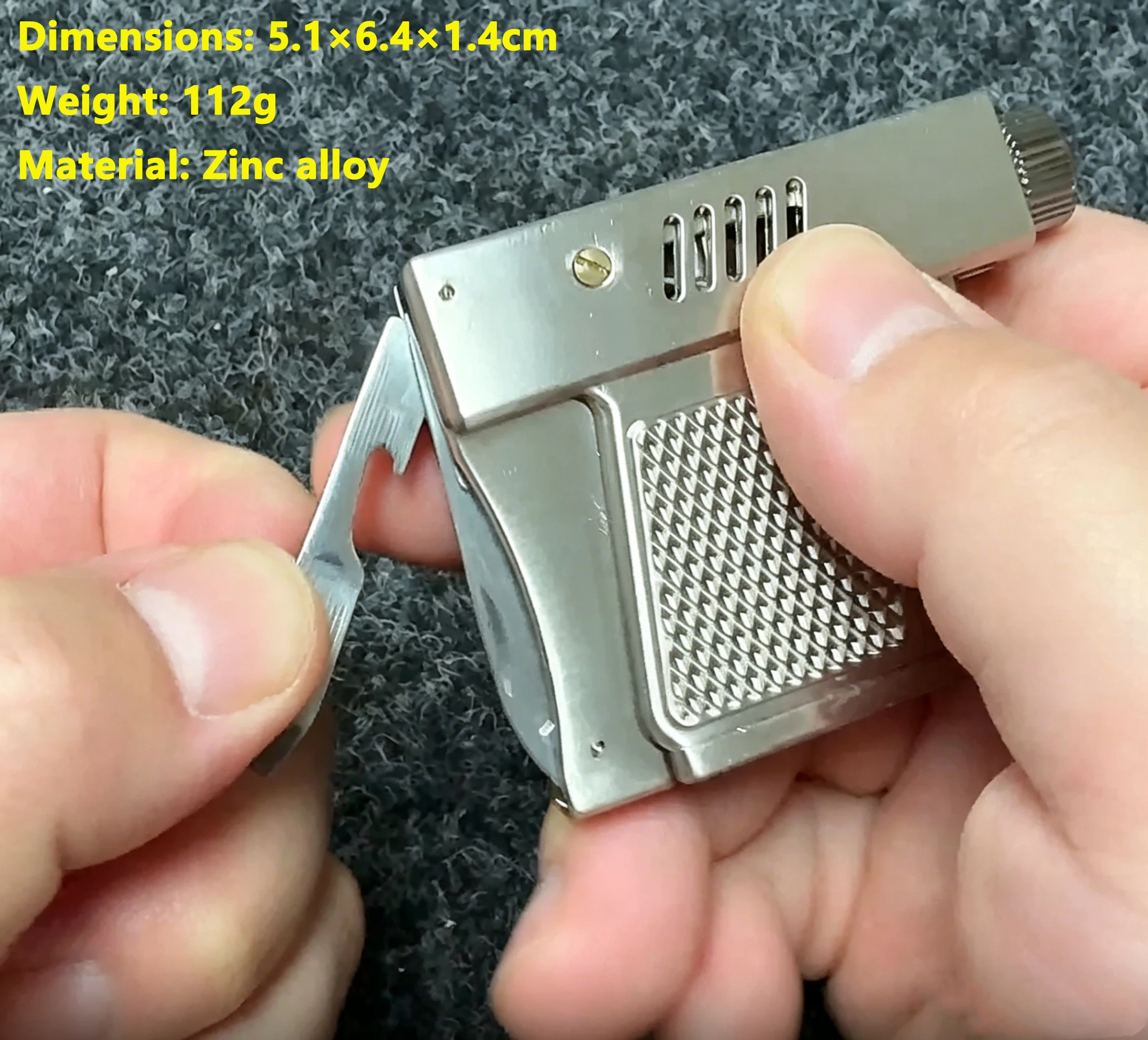 Vintage Classic Kerosenes Trench Lighter with Auto Ejection Mechanism One-Click Ignition Pocket Lighter Collection & Daily Use