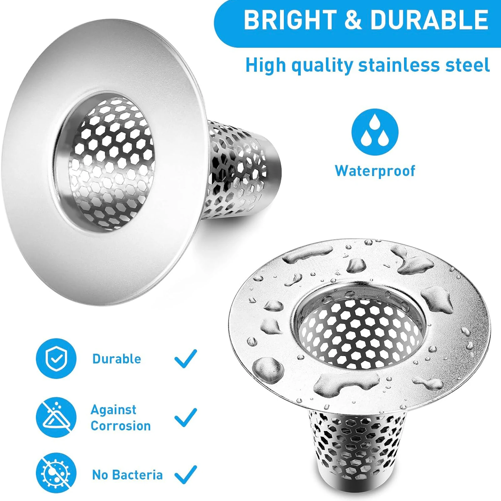 Anti-backflow Floor Drain Plug Hair Strainer Face Basin Bathroom Floor Drain for Kitchen Bathroom Floor Drain AC-Hot Sale