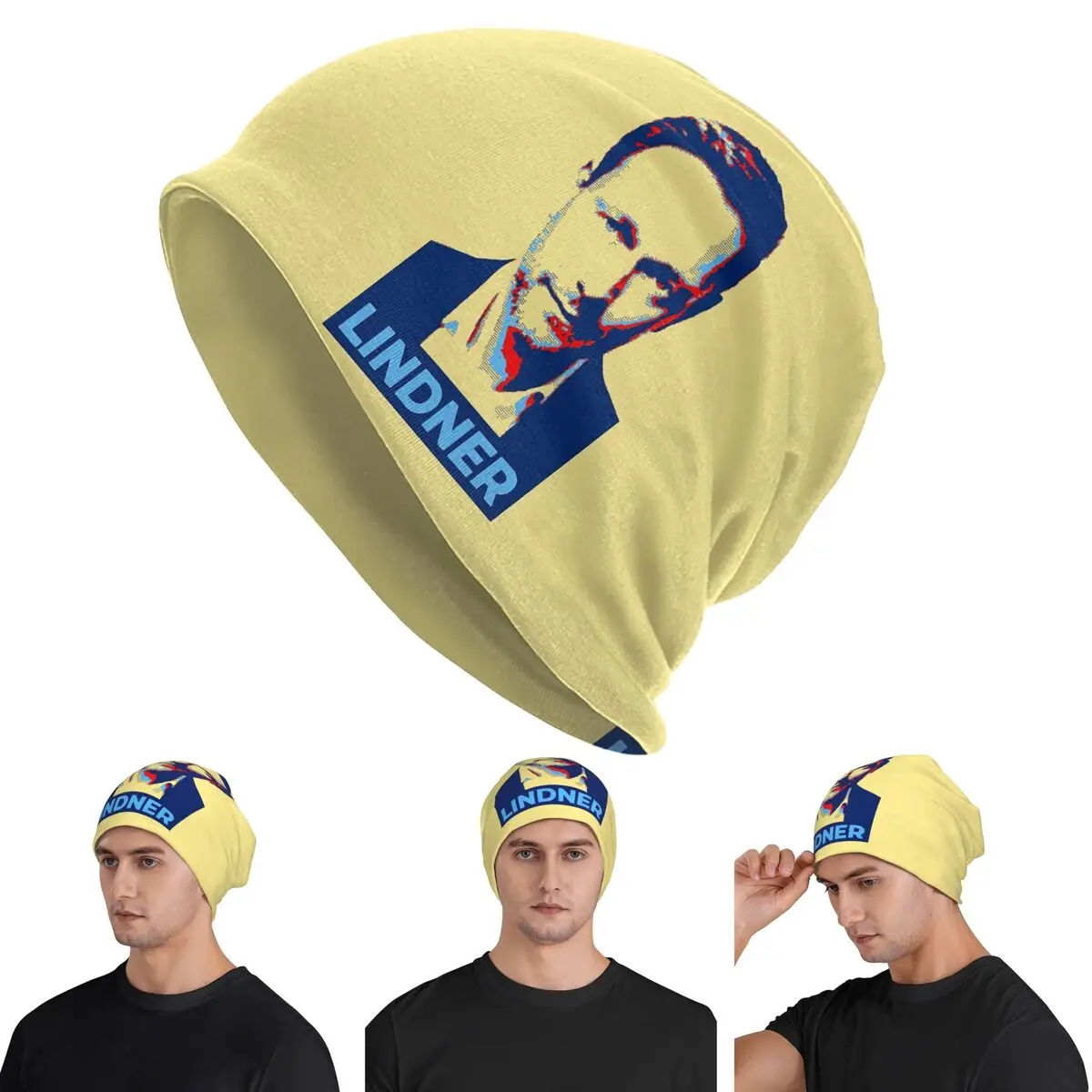 أسطورة كريستيان ليندنر وزير المالية Skullies قبعة صغيرة قبعة الخريف الدافئة محبوك بونيه قبعات للرجال النساء الكبار