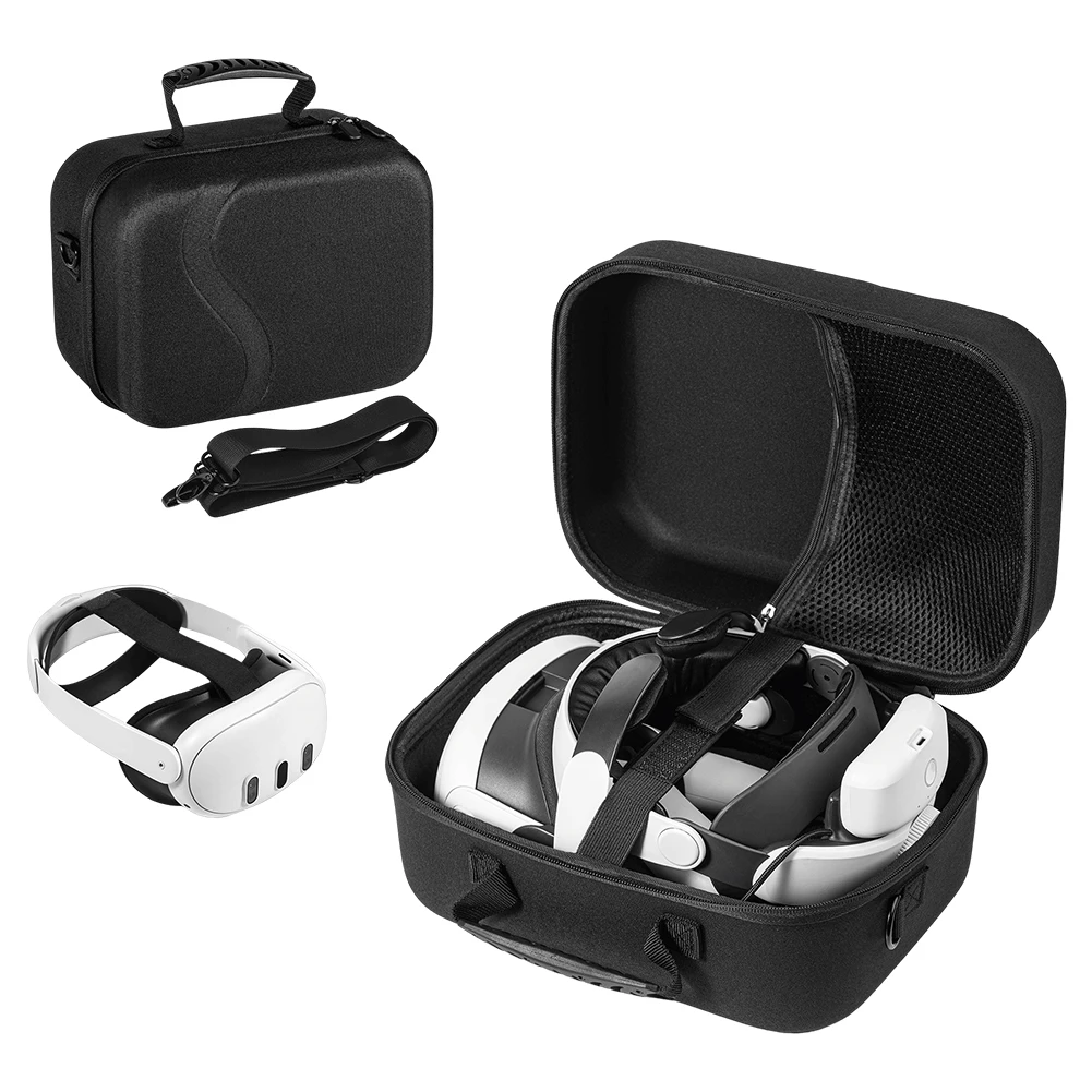 Portable Carrying Case For Meta Quest 3 Travel Case Shockproof Larger Capacity Storage Bag For BOBOVR M3 PRO VR Accessories