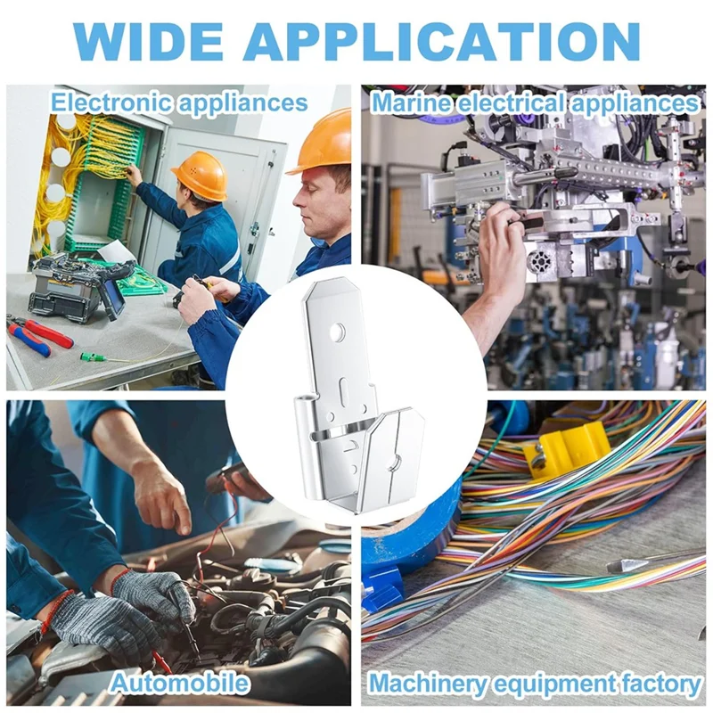 

YFYS Dual Male Piggyback Spade Connectors, 3 Way Electrical Female Male Spade Crimp Terminals Assortment Kit