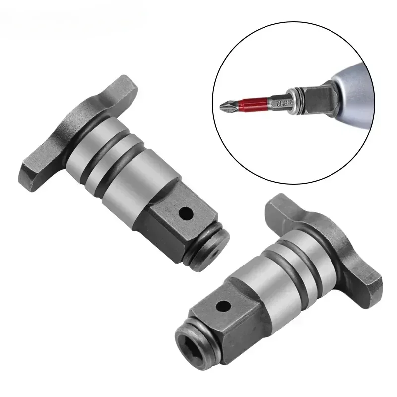 T-Shaped Electric Brushless Impact Chrome Vanadium Steel Hammer Shaft Conversion Head Wrench Adapter Drill Bit