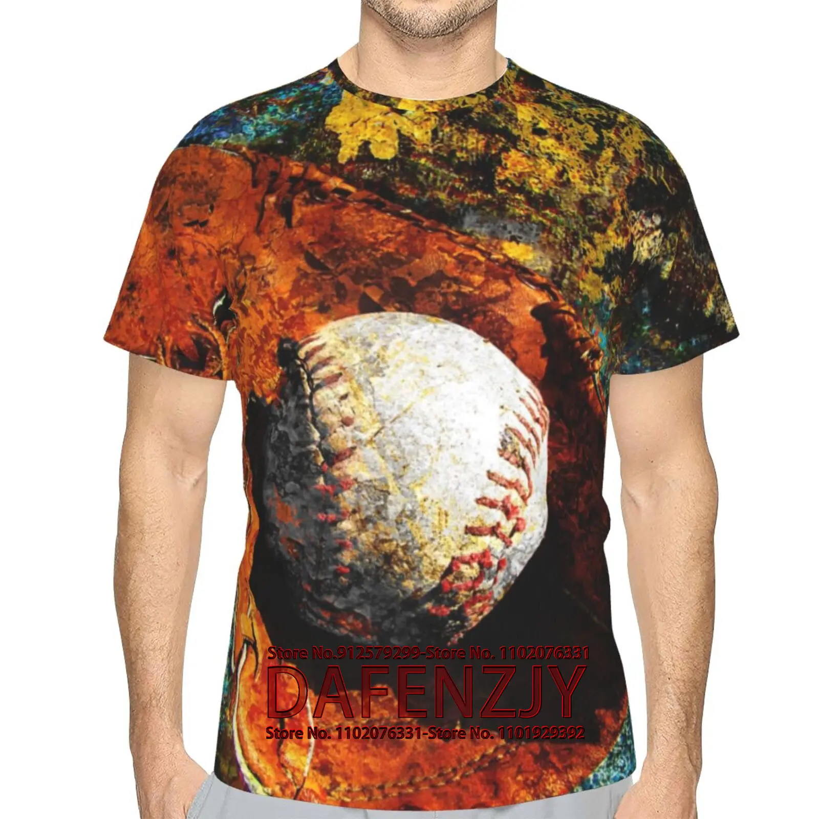 Short Sleeve Tee Sport Ball 3D Realistic Printed Casual T-Shirts