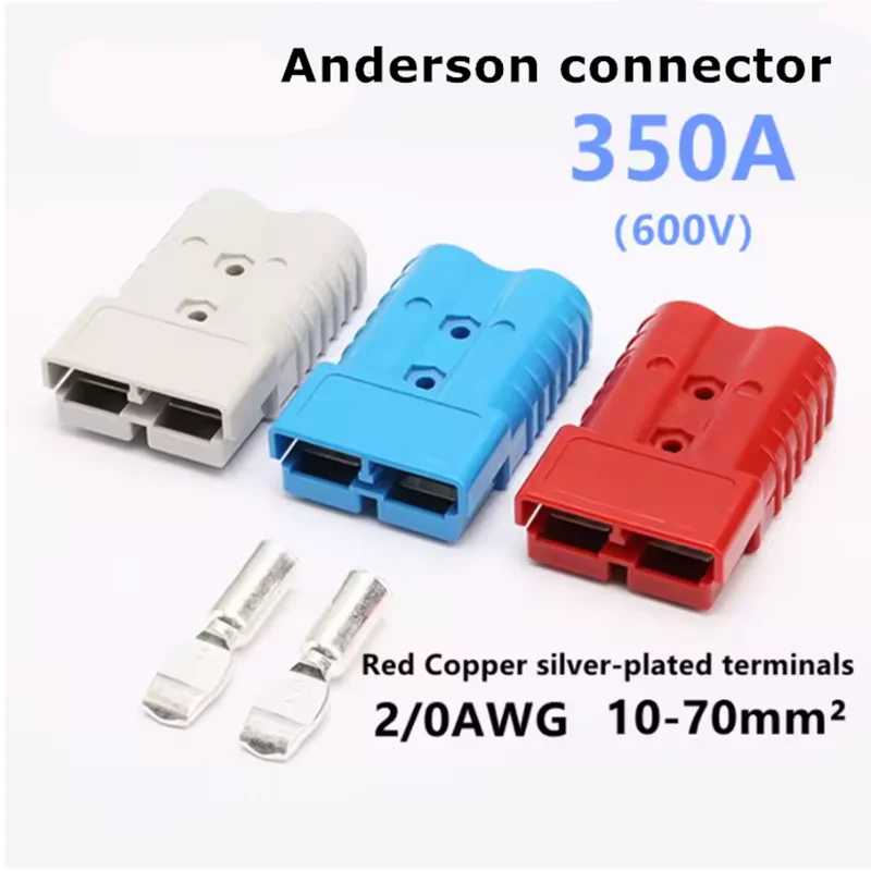 

1Pairs For Anderson 350A 600V Plug Cable Terminal Battery Power Connector Kit Quick Plug Battery Charging Connector
