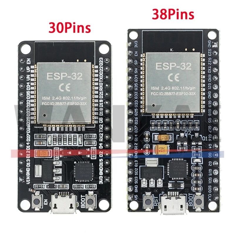 4x ESP32 Breakout Board Für 30PIN – GPIO-Erweiterung Mit Schraubklemmen & Pin-Header, Für DEVKIT V1