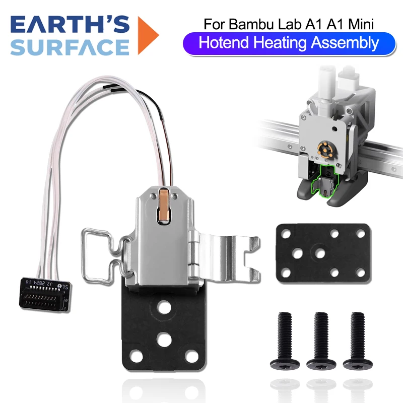 

Hotend Heating Assembly for Bambu Lab A1 A1 Mini Nozzle Mounting for 3D Printer Hotend Heating Component Mounting Accessories