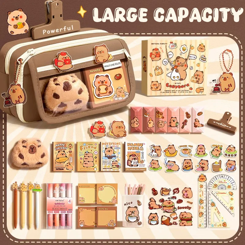 Kawaii Large Capacity Pencil Capillary Cases For School Bag Pouch Box Back to School Supply Supplies Girl Kit Cute Stationery