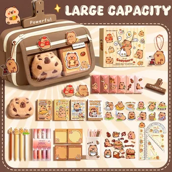 Kawaii large capacity pencil capillary cases school bag pouch box back to school supply supplies girls kit cute stationery