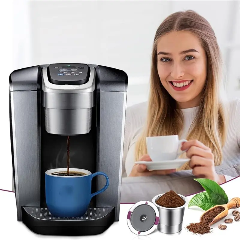 [Offres spéciales] K-Cups universels réutilisables en acier inoxydable pour Keurig 2.0 et 1.0, filtres à café rechargeables à po