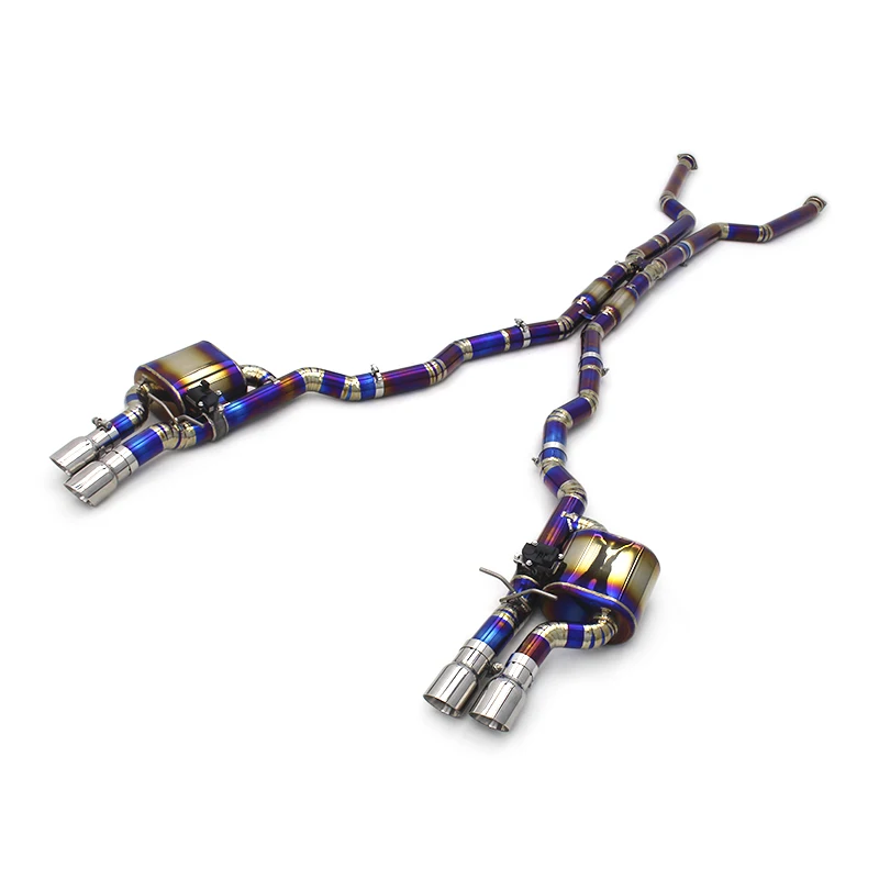 

OEM Titanium Catback Exhaust Pipes For BMW M6 E63 V10 5.0L 2006-2010 Muffler Valvetronic Modified Sounds