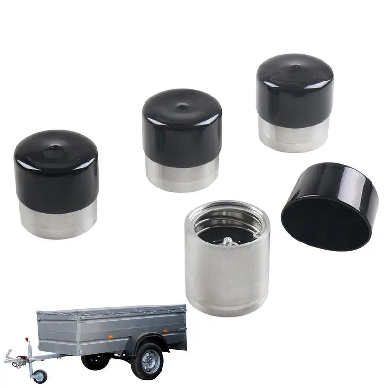 

Trailer Bearing Dust Cap 4pcs Trailer Hub Cap Silicone Plugs RV Wheel Bearing Protector With Silicone Trailer Dust Cap Hub