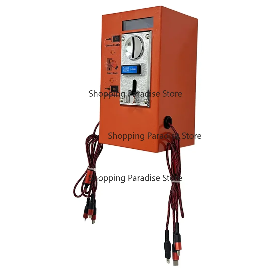 Tecnologia 3 in 1 USB Charger Cable Cheap Coin-Operated Phone Mobile Charging Vending Machine Charger Service in Restaurants