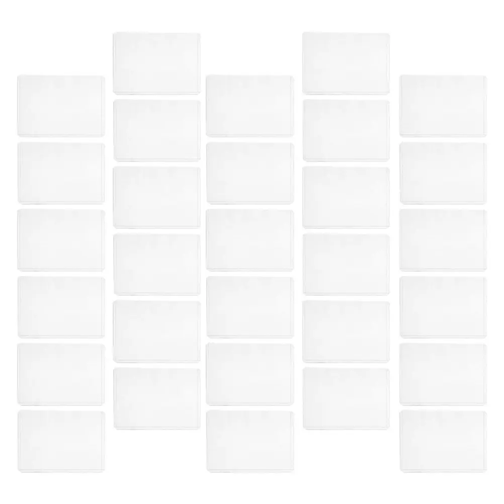 30pcs Clear Card Sleeves for Trading Cards – Anti-Scratch Photo & Game Deck Protectors, Acid-Free Plastic Covers