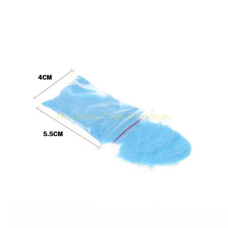 QX2E 1 PACK Blue Sand for Micro Landscape Decoration Party