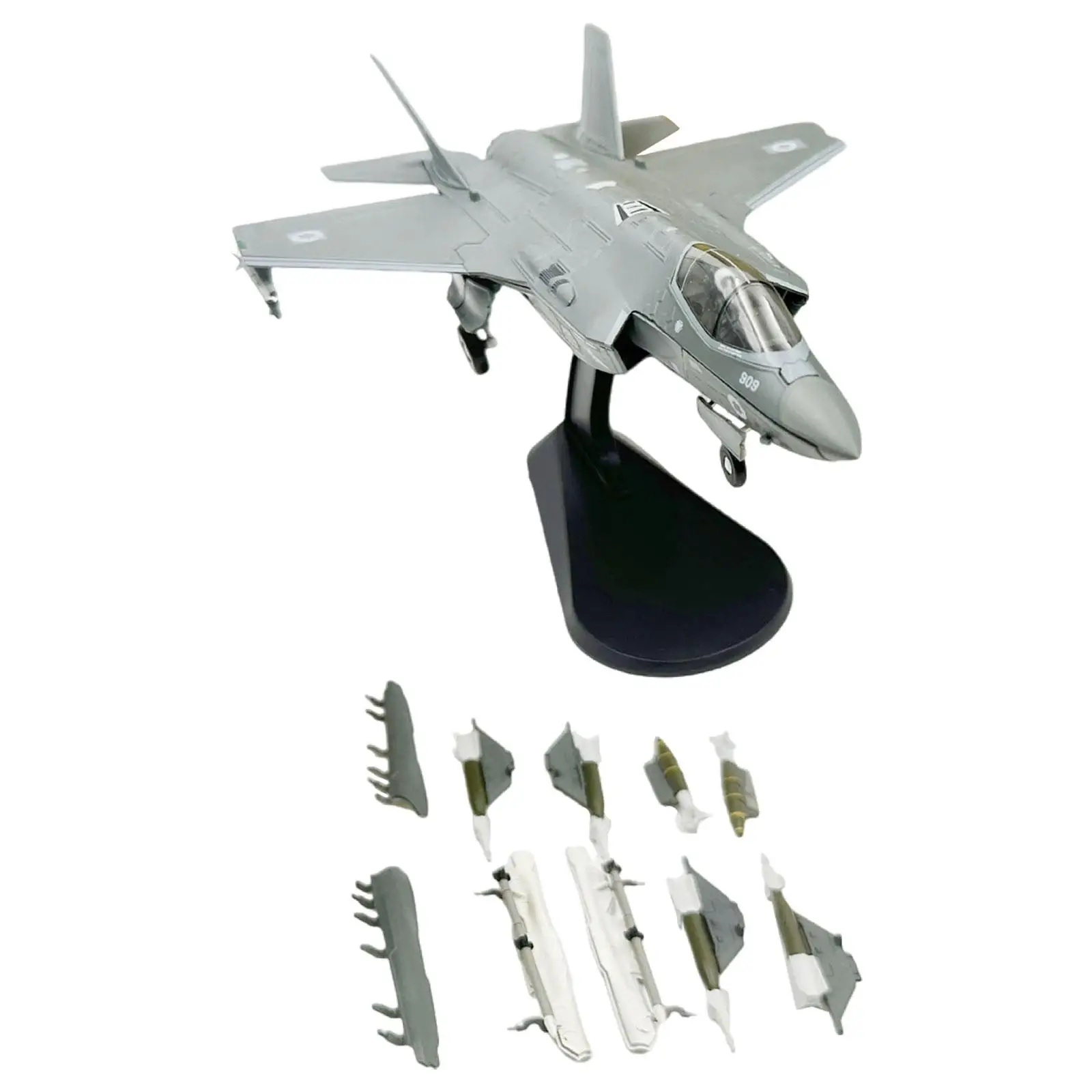 

1/72 Scale Fighter Jet Model with Stand Collection Gift Aircraft Model Diecast Plane Model for Office Living Room Shelf Cafe Bar