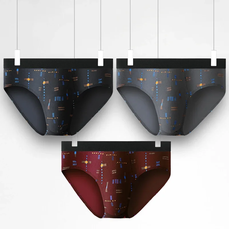 5 個のメンズオールコットン下着、メンズ夏薄い純綿抗菌ブリーフ、セクシーなパンツ、メンズ特大ショーツ