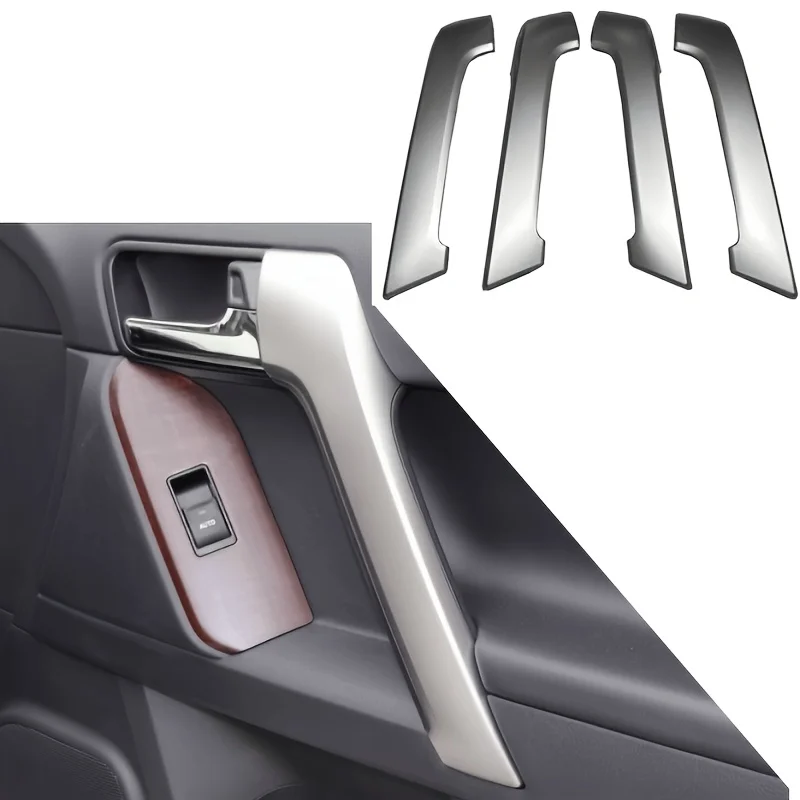 For Toyota Land Cruiser Prado FJ150 150 2010-2012 2013 2014 2015 2016 2017 2018 2019 2020 Car ABS Interior Door Handle Trim 4PS
