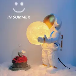 New Design Astronaut LED Wall Lamp Table  Children's Room Bedroom Bedside  Living  Moon Lighting Boy Planet Night