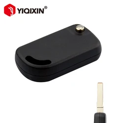 YIQIXIN Car Key Shell Replacement Auto Key Cover Case Flip Fold Uncut Blank Blade Remote Key No Button For Volkswagen VW