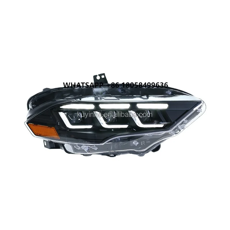 

New Headlight Assembly Modification Matrix Led Lens Daytime Lights Running Turn Signal Light for Ford Mustang 2014-2022