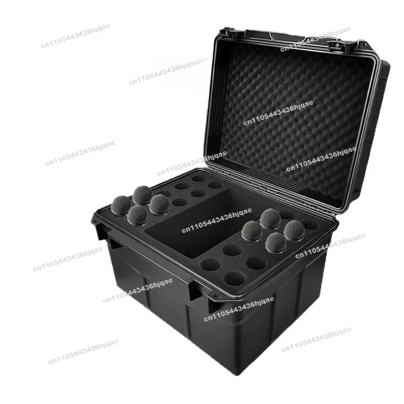 Microphone Protective Case 4 Pcs 2 Pcs Suitcase Wireless Microphone Case Storage Case Handheld Box