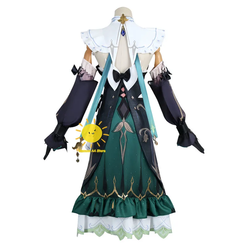 Game Emilie Cosplay Costumes Genshin Impact Cosplay Green Dress Galsses Gloves Hat Emilie Suits Wig Halloween Carnival Cos Women
