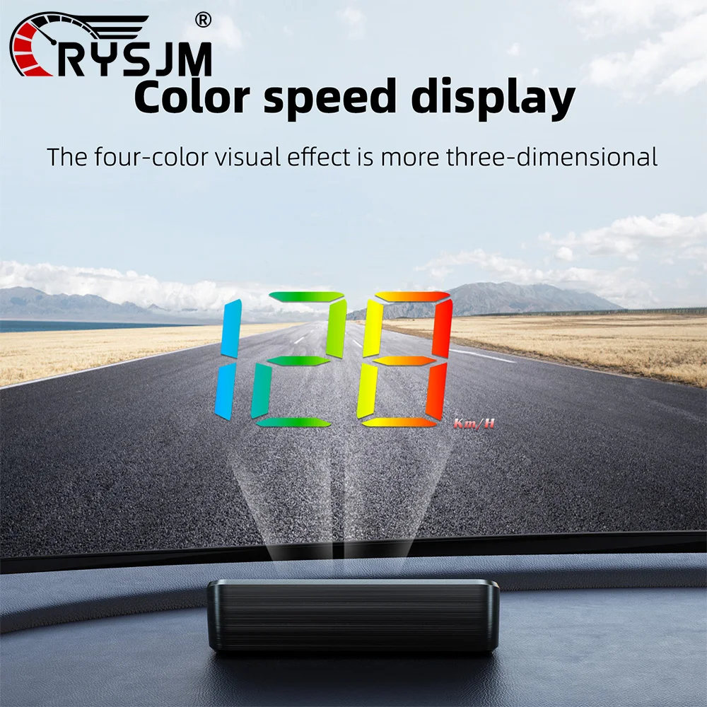 

Автомобильный HUD-дисплей M4 OBD: проектор на лобовое стекло, спидометр, температура воды, напряжение, крупный шрифт, аксессуары для автомобиля