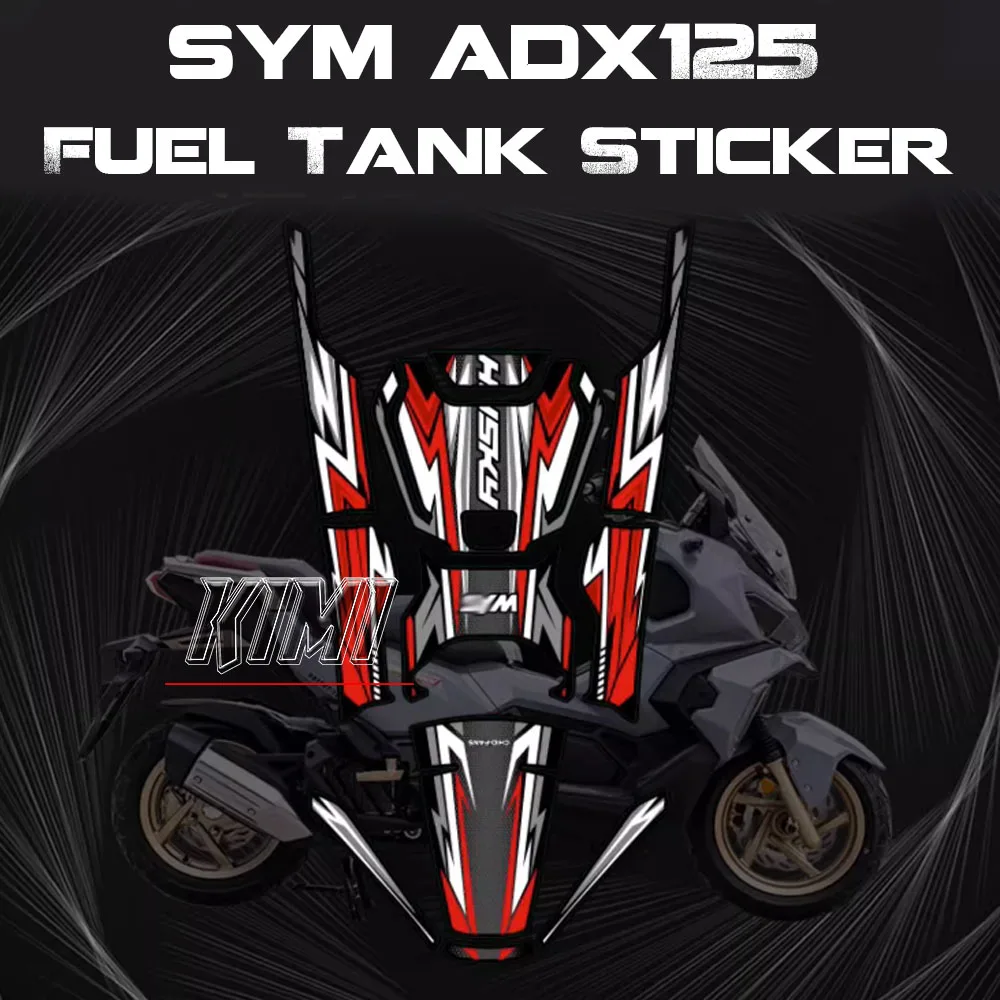 

Motorcycle Fuel Tank Pad Gas Oil Cover Protector Guard Body Sticker Emblem Decals Accessories For SYM ADX125 ADX 125