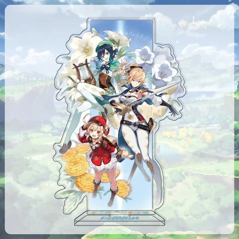 Game Yuanshen Acrylic Plaque Furina Kirara Paimon Arlecchino Xiao Yae Miko Kaveh Standing Sign Model Desktop Ornament Display