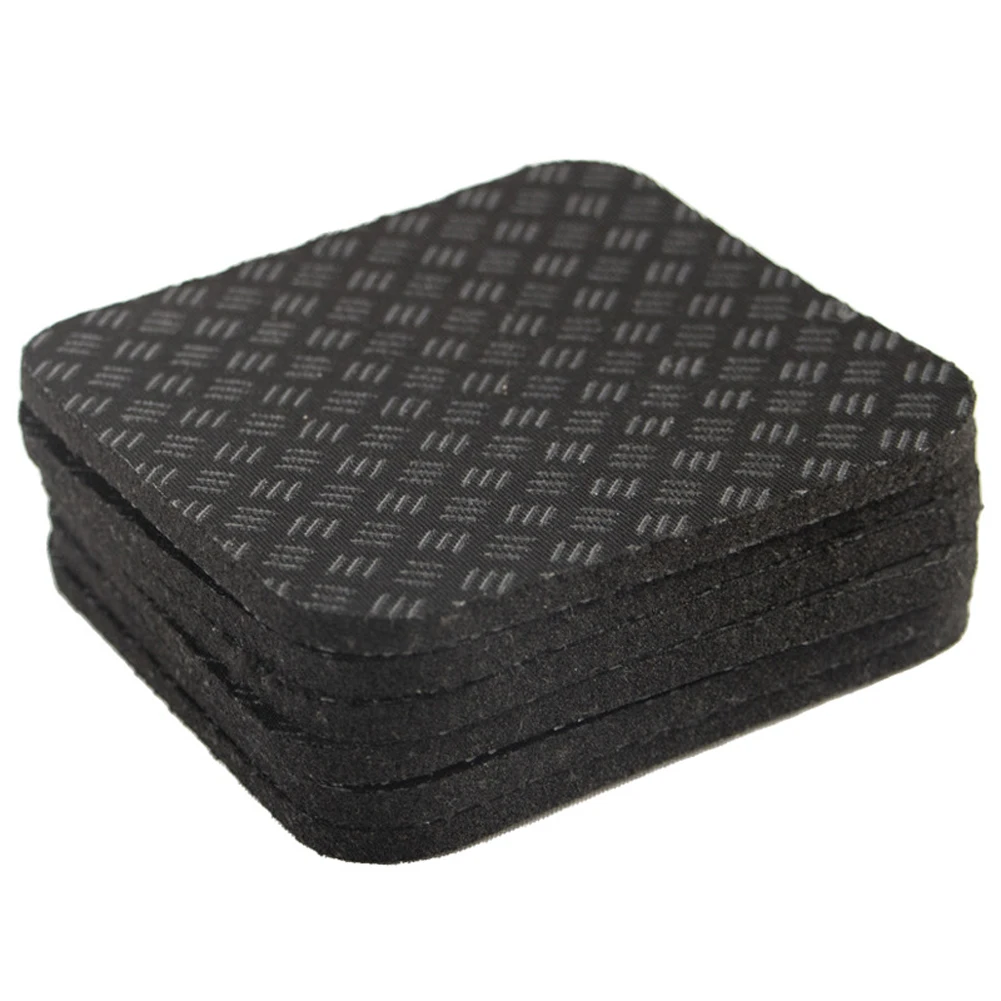 6Pcs Silicone Treadmill Mats Anti Vibration Pads Multipurpose Workout Mat Noise Reduction for Hardwood Carpet Floor Protection