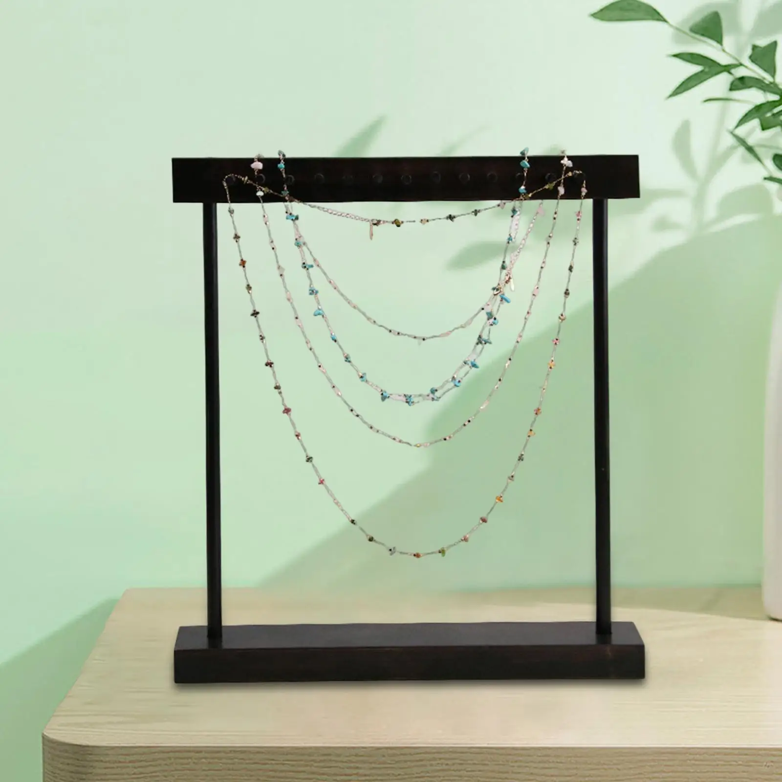 

Countertop Jewelry Organizer 12 Hangers Rack for Necklace Watches