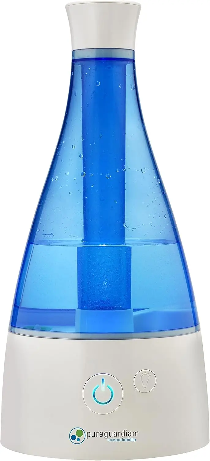 

PureUltraCool Mist Humidifier, 30Hr Run Time, 0.5Gal Tank, 350SqFt, Quiet, Filter-Free, Silver-Treated