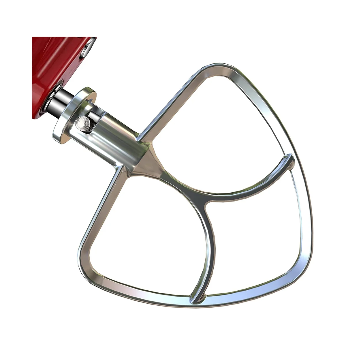 Stainless Steel Flat Beater for KitchenAid 4.5-5QT Stand Mixers Accessories Replacement, No Coating, Dishwasher Safe