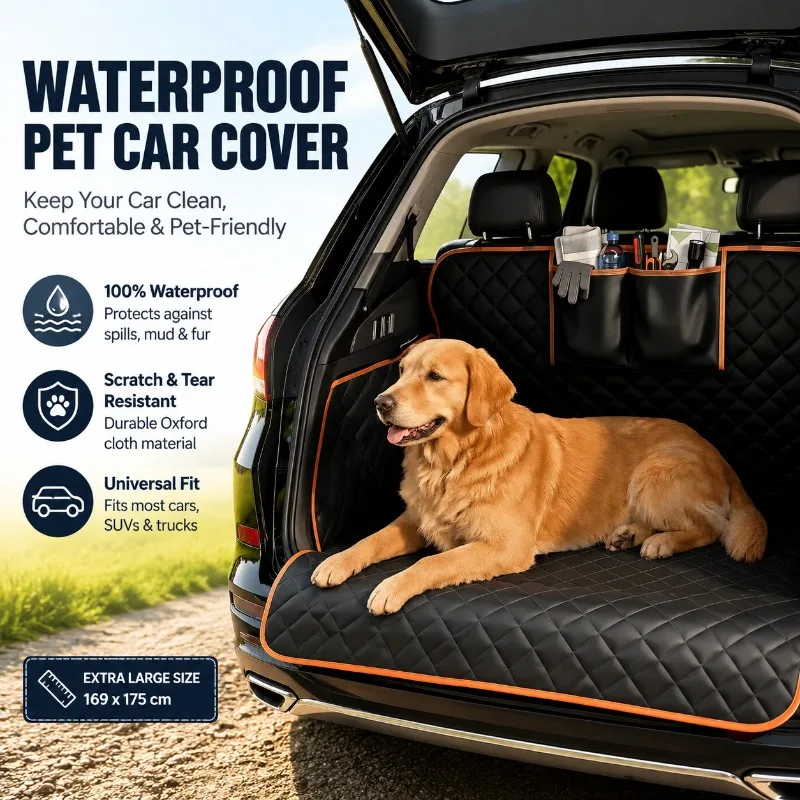 

2026 New Style Car Rear Pet Mat Waterproof Anti-dirt Protective Cushion Multifunctional Auto Seat Pad Wear-resistant Travel